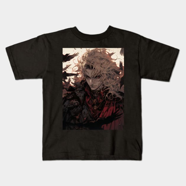 Hunters of the Dark: Explore the Supernatural World with Vampire Hunter D. Illustrations: Bloodlust Kids T-Shirt by insaneLEDP